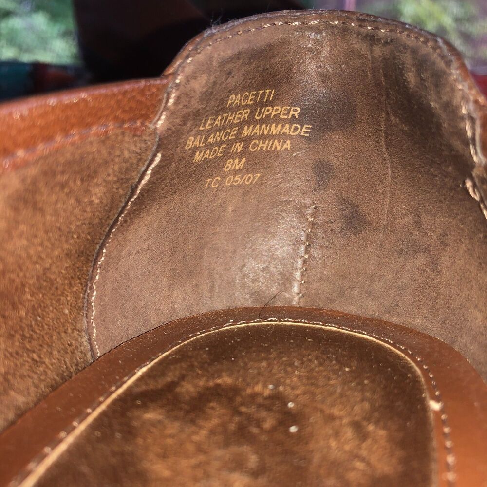 Liz Claiborne brown leather ballet shoes bows, silver trim Size 8M - Picture 8 of 16